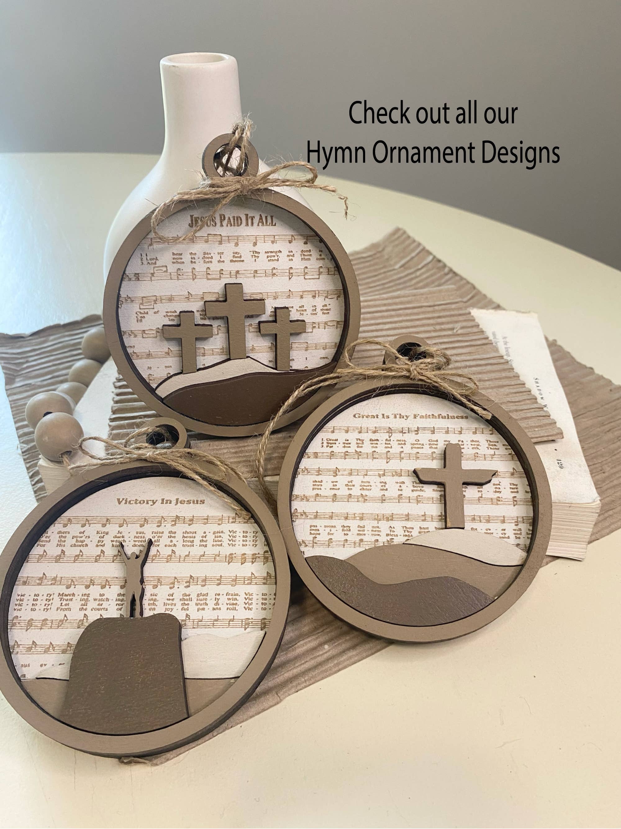 Pine Designs - Wholesale Ornament - Away in the Manger Ornament or Gift Tag14