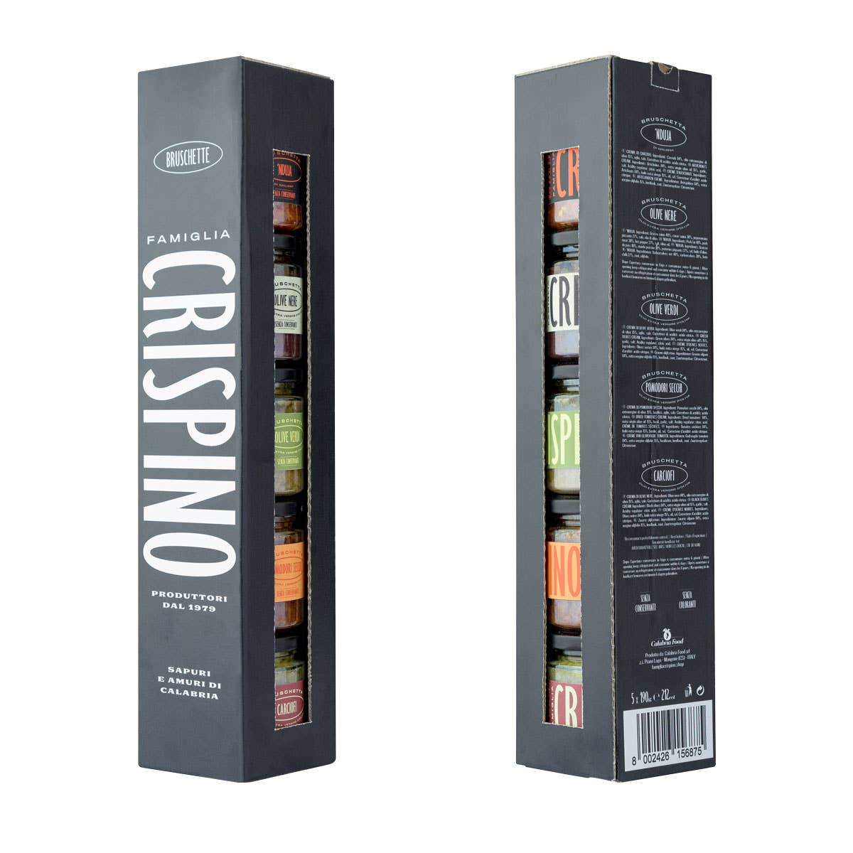 Famiglia Crispino - Vendita all'ingrosso Salse - BOX KIT 5 BRUSCHETTE - PRODOTTI SPALMABILI - 100% ITALIA6