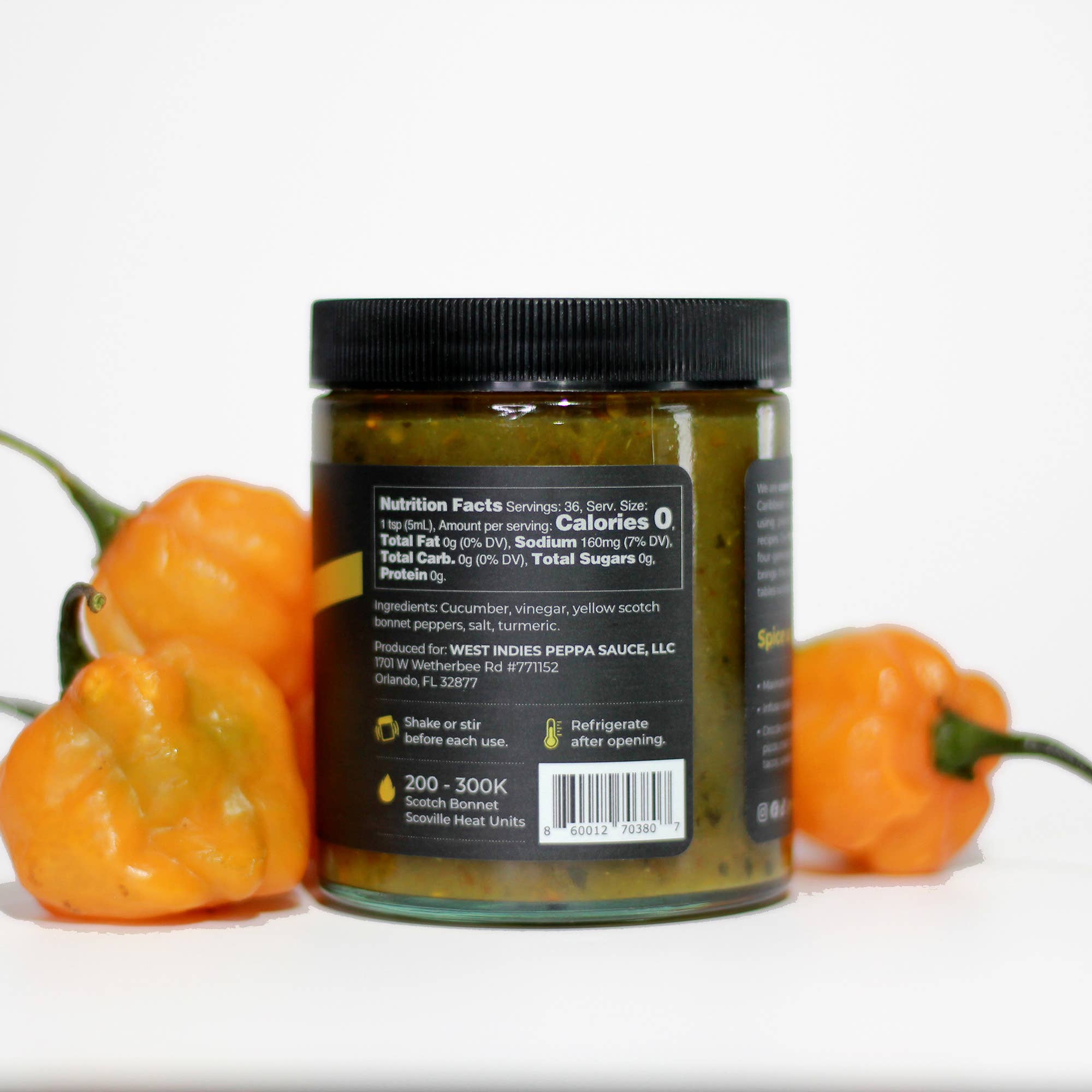 West Indies Peppa Sauce - WIPS - Wholesale Hot Sauce - WIPS Yellow Scotch Bonnet Pepper Sauce, Hot Sauce1