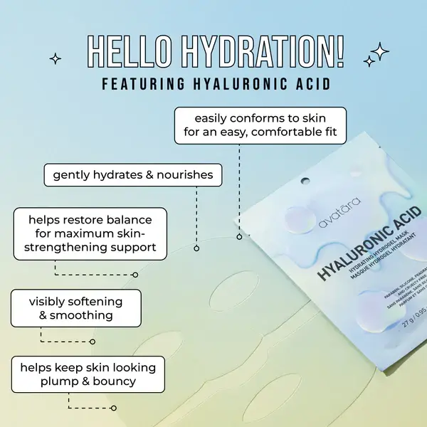 Avatara - Wholesale Skincare Face Mask - Hyaluronic Acid Hydrating Hydrogel Mask6