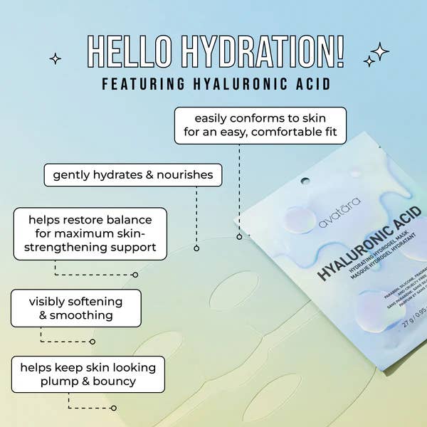 Avatara - Wholesale Skincare face mask - Hyaluronic Acid Hydrating Hydrogel Mask6