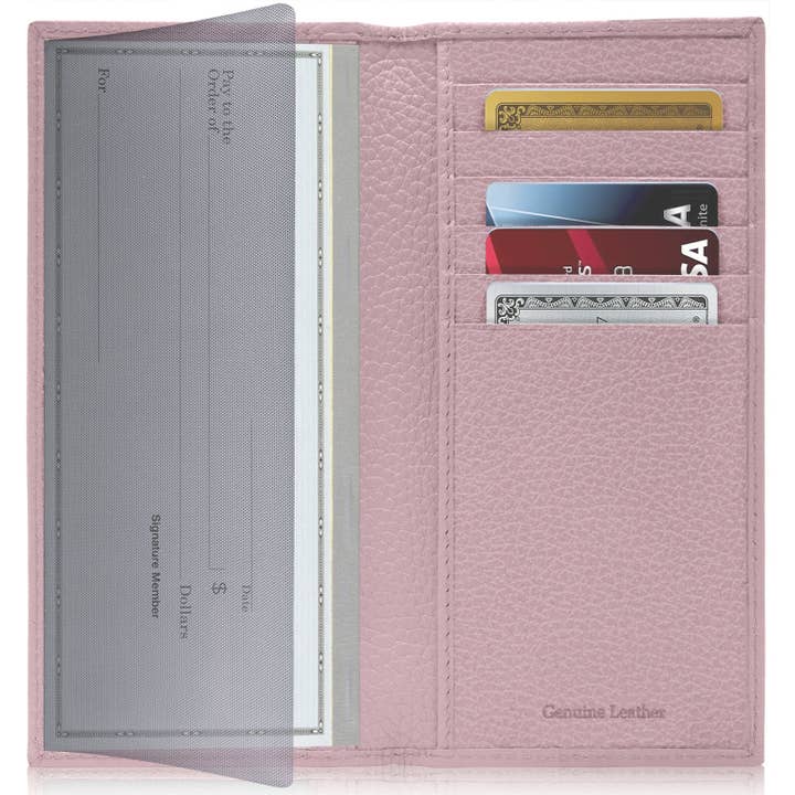 Access Denied Accessories - Wholesale Wallet - Unisex - Genuine Leather Checkbook Cover For Women &Men RFID Blocking48