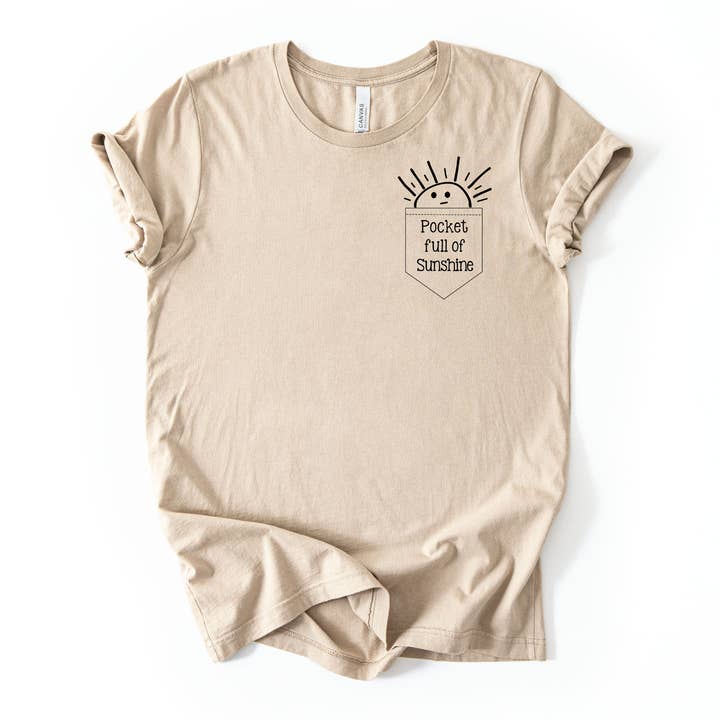 Grafisk T-shirt med ficka full av solsken042(DTF) för wholesale av 208T2.0