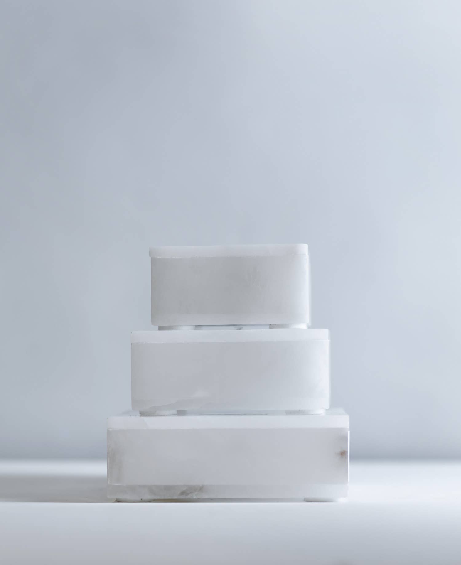 BIDKhome - Wholesale Decorative Tabletop Object - Sm. Alabaster Square Box12