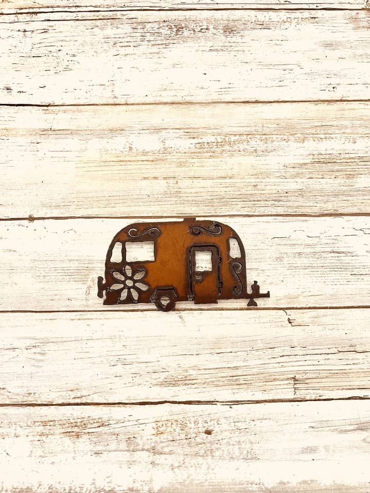 Airstream Trailer GARDEN FRIEND Camping Trailer KOA Magnet for wholesale by Universal Ironworks USA