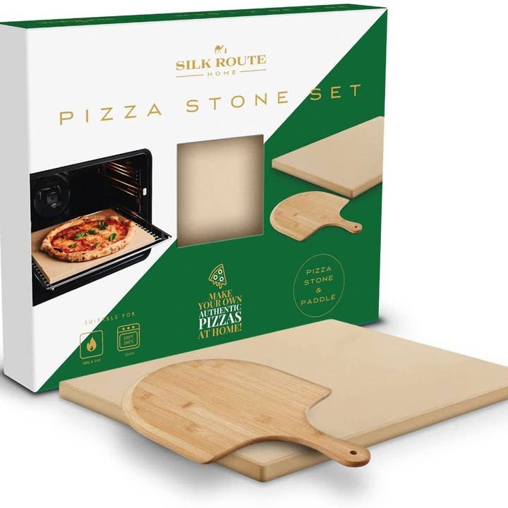 Silk Route Spice Company – wholesale Pizza board – Pizza Stone & Paddle Set