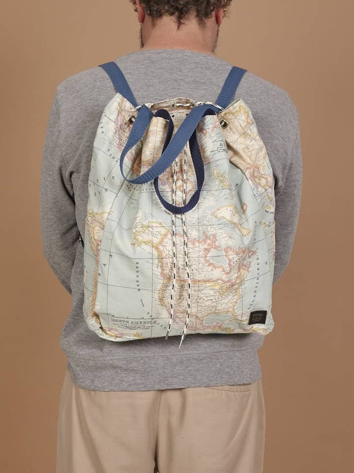 Map PET backpack bag for wholesale by peSeta