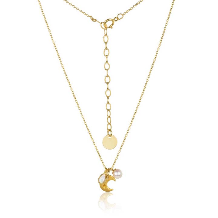 Pearl Moon Necklace for wholesale by Mabel Chong