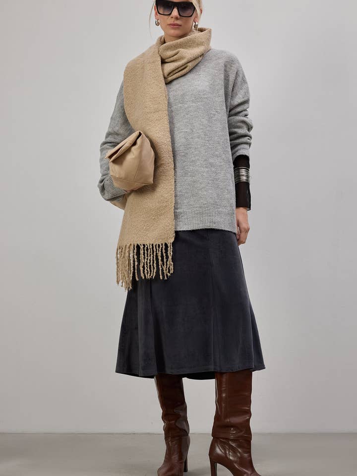 BICYCLE COLLAR CUFF SNAP BUTTON KNITTED SWEATER for wholesale by Touché Privé