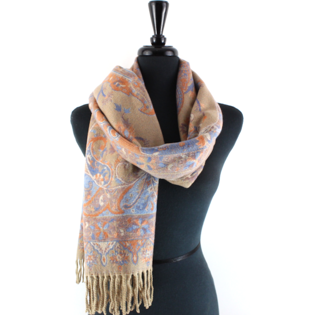 Pretty Persuasions - Wholesale Scarf - Women's - S23283 Paisley Sprigs Scarf8