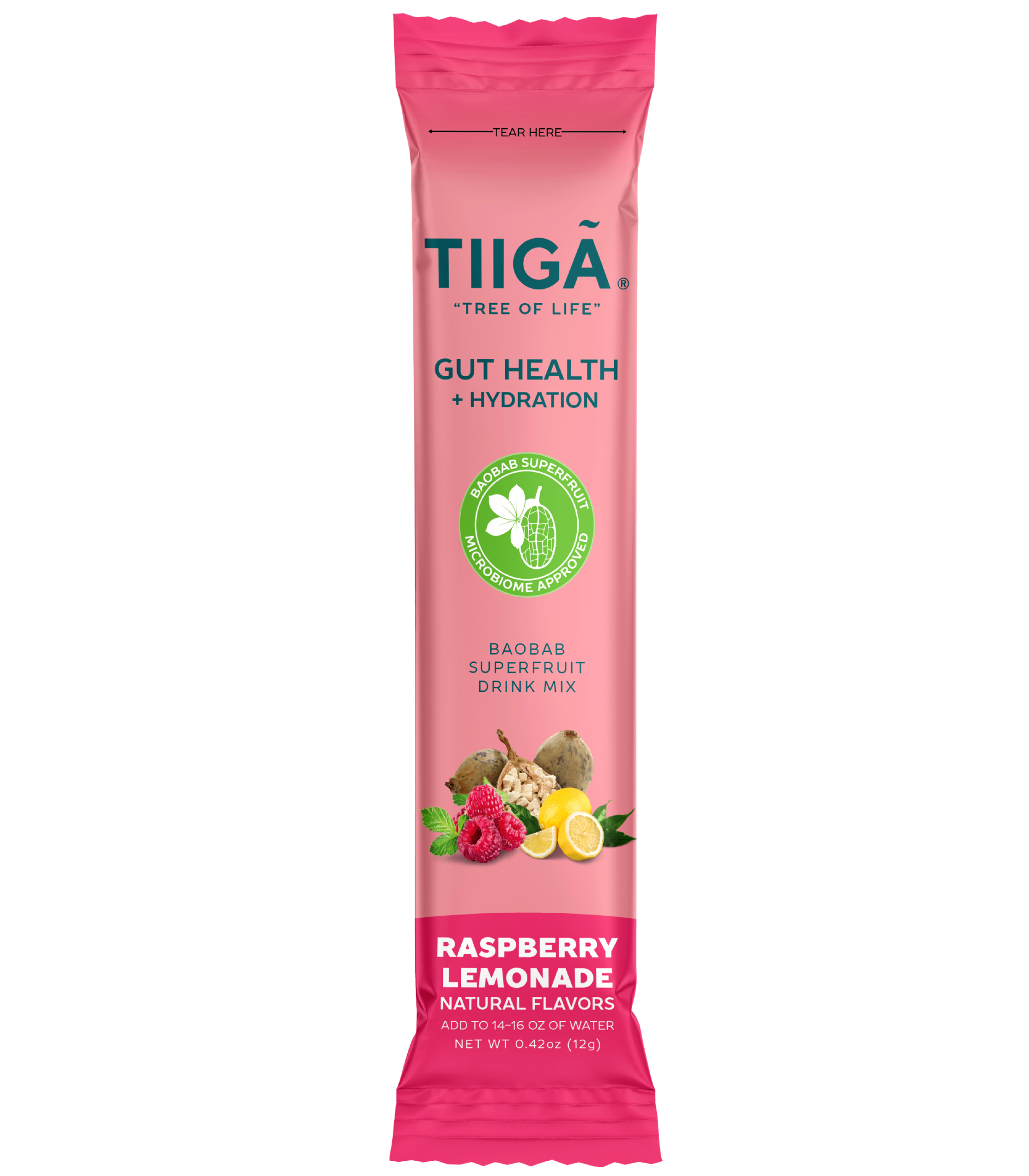 Tiiga - Wholesale Powdered Health Drink - Gut Health + Hydration Single Serve Stick0