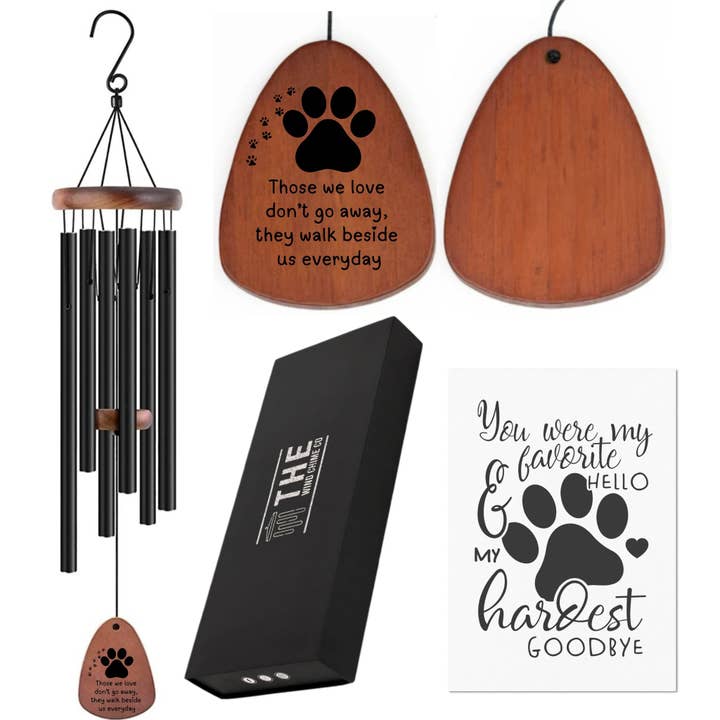 Sinos de Vento Memorial Pet Serenity - Presente Pensativo para Ocasiões Especiais ou Reflexões 32" por atacado de The Wind Chime Co