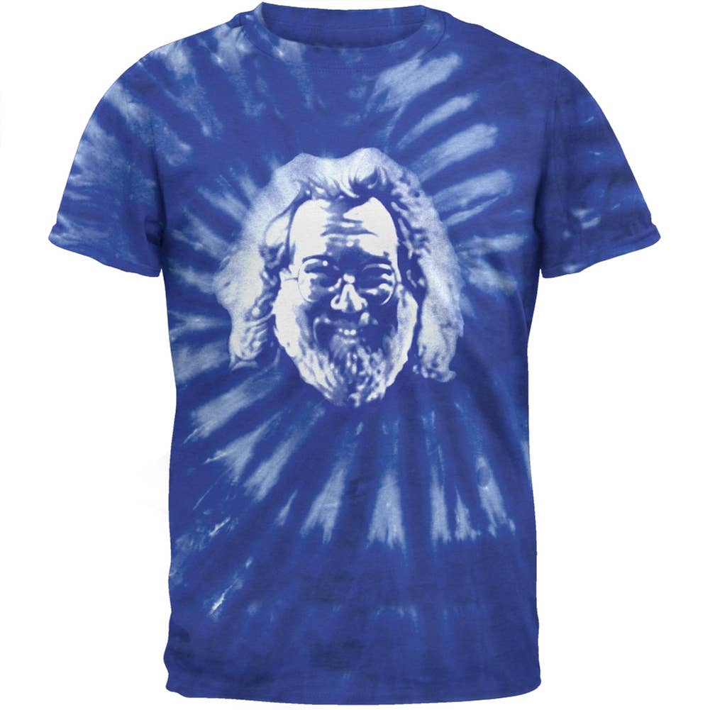 Official Store - Wholesale T-Shirt (Graphic) - Men's - Jerry Garcia - Blue Spiral Tie Dye Men's T Shirt0