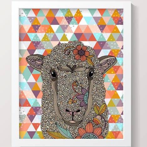The Sheep 8x10 Inches Art Print for wholesale by Valentina Harper