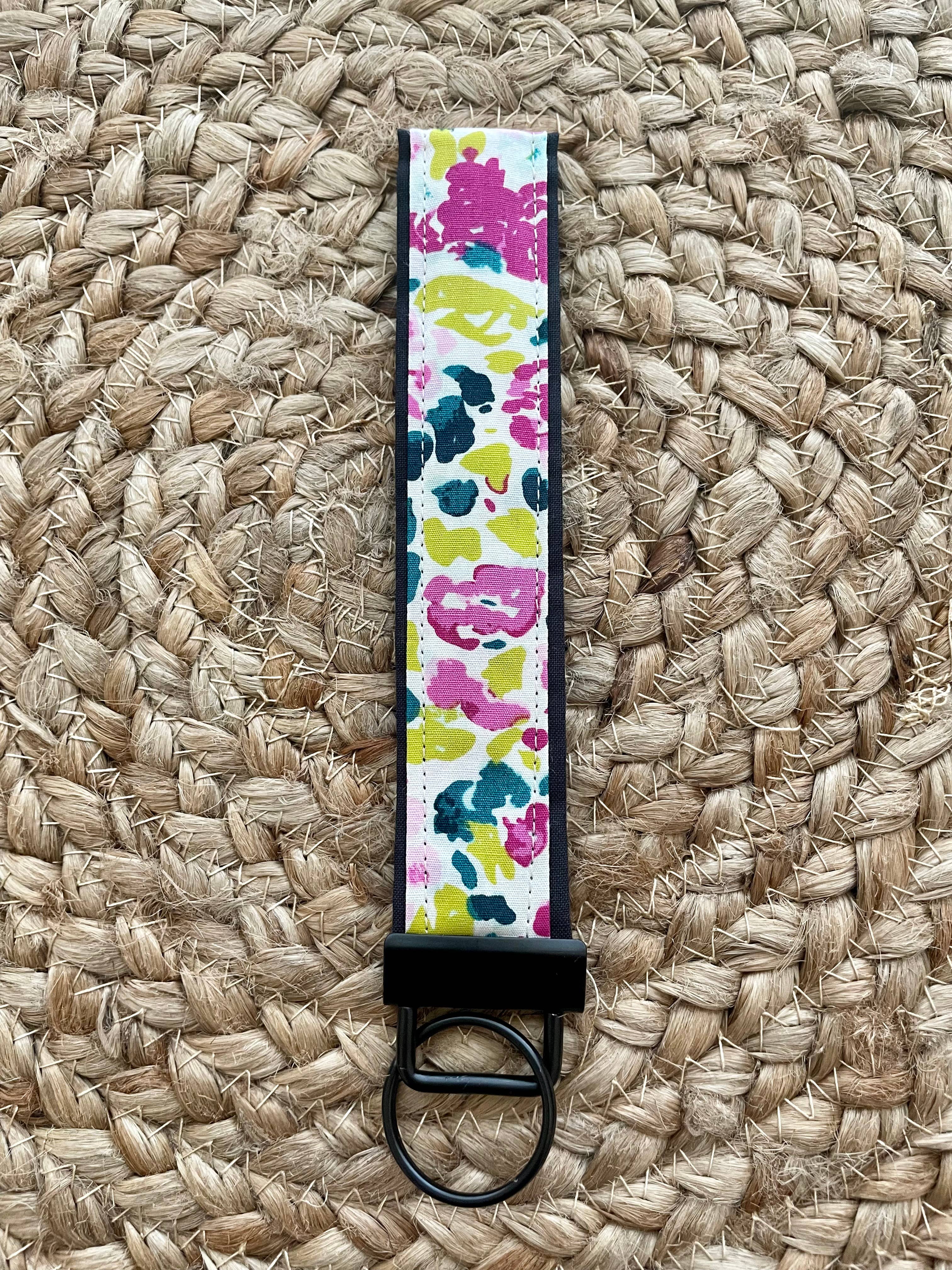 Designs by Rachel Joy - Wholesale Keychain - Women's - Lime and Purple Keychain Wristlet1