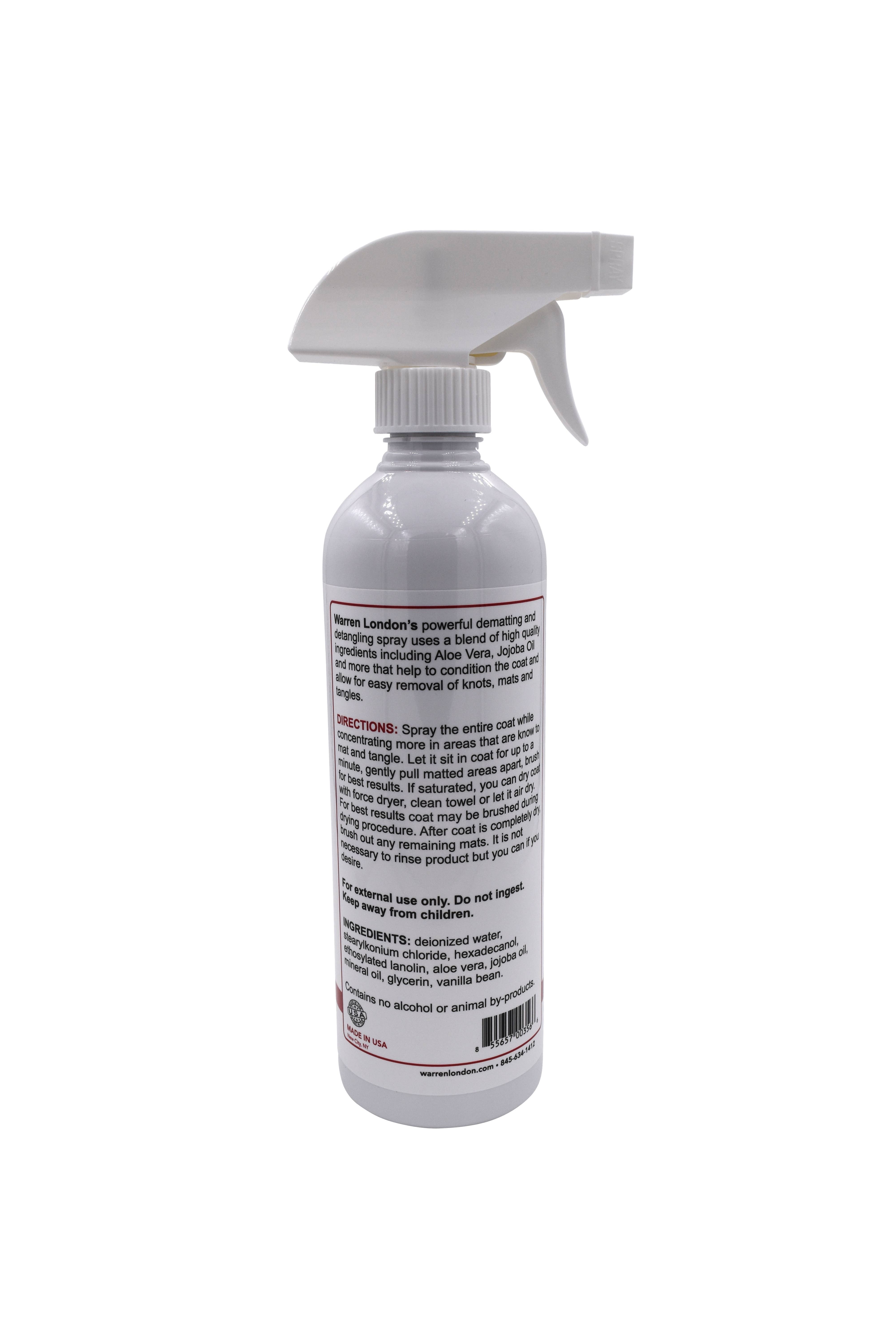 Warren London Dog Products - Vente Produit de toilettage – chien - Spray Démêlant et Anti-Nœuds pour Chiens - 16 oz (454 g)1