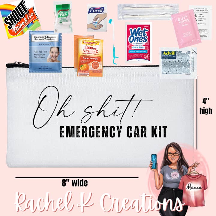 Rachel K Creations - Wholesale Pouch - Women's - Oh Shit! Emergency Car Kit