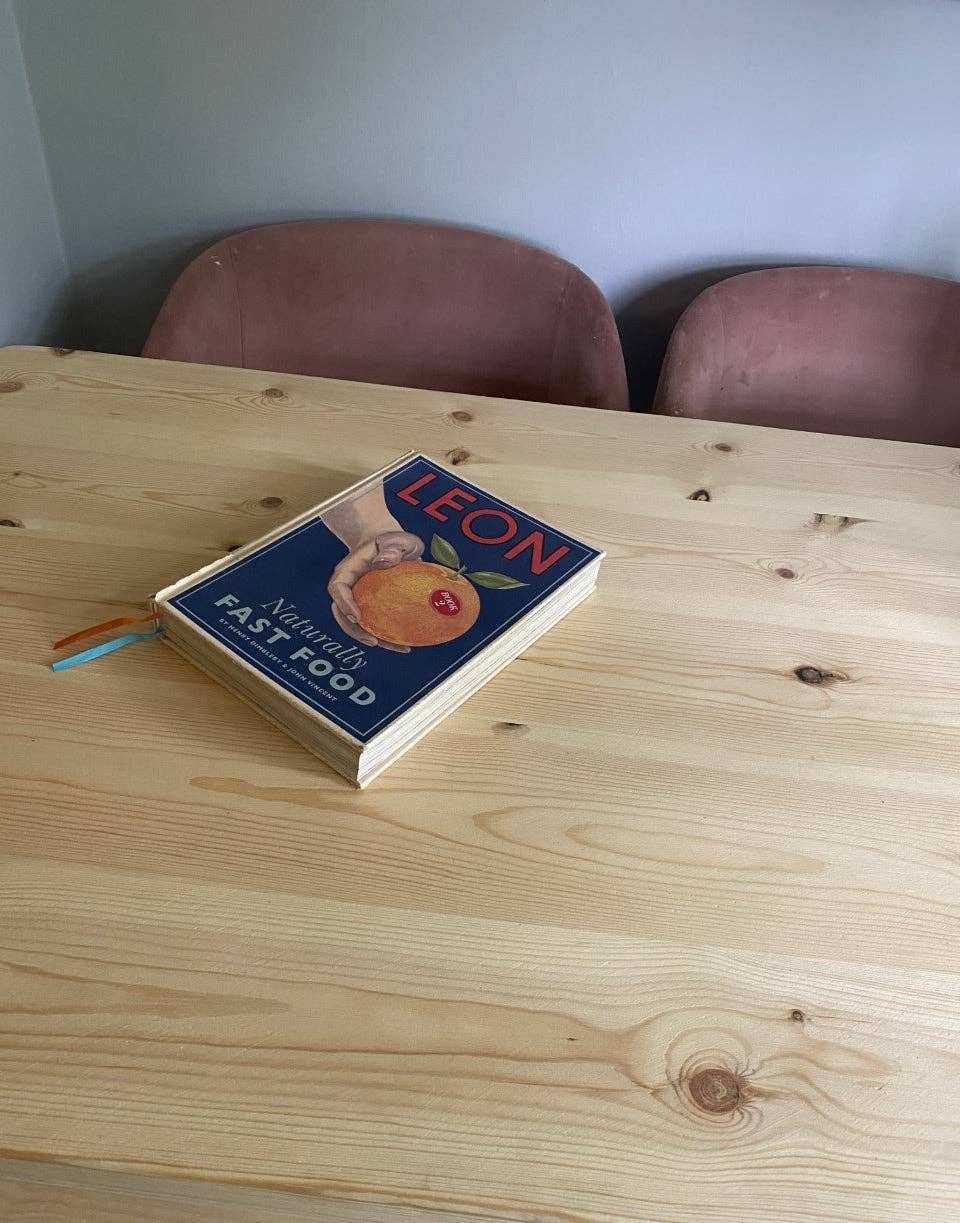 REMOVED BRAND – wholesale Side table – Rustic Industrial Redwood Pine Dining Tables with Black Steel Hairpin Legs - Mid-Century Modern Kitchen Furniture9