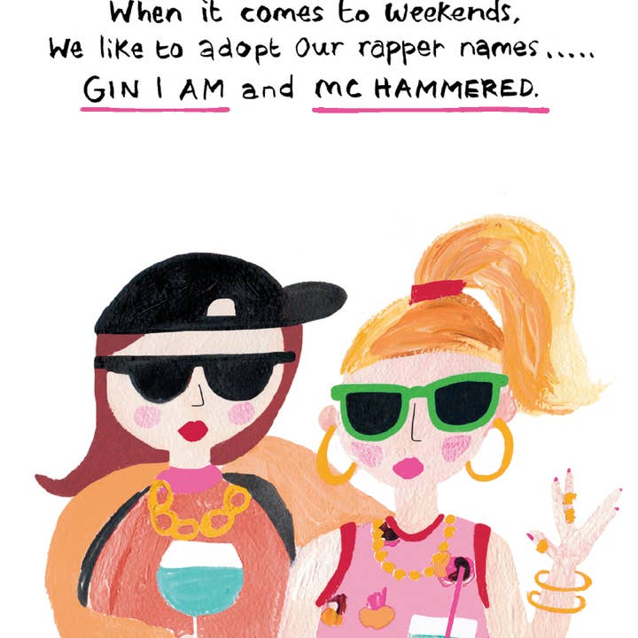 RAPPER ALL OCCASION GREETING CARD 4.5 x 6.25" for wholesale by Calypso Cards LLC