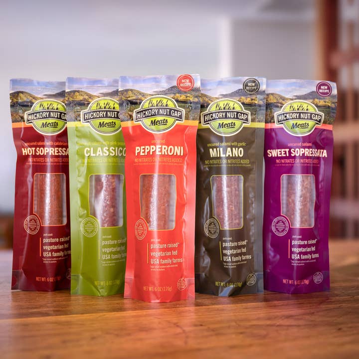 Hickory Nut Gap Mixed Salami 6oz (Case of 10) for wholesale by Hickory Nut Gap