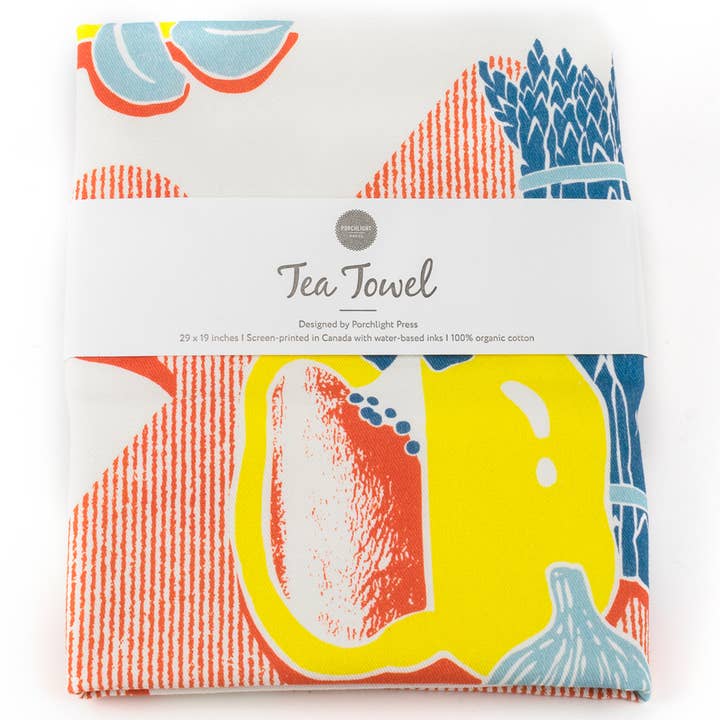 Geschirrtuch zum Mittagessen — Serie Frühstück/Mittagessen/Abendessen für den Großhandel von Porchlight Press Letterpress