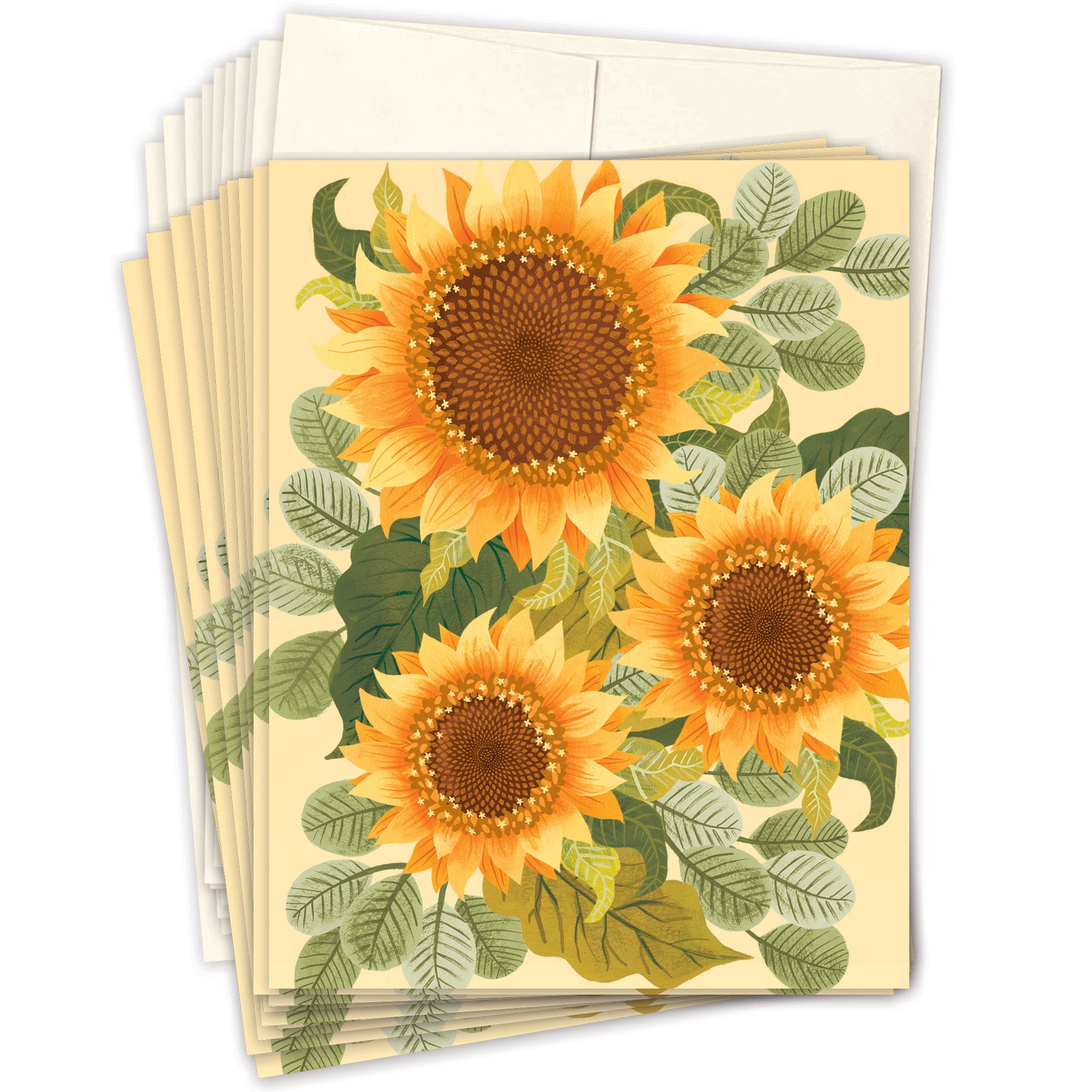 Biely & Shoaf - Wholesale Stationery/Notecard Set - Sunflower Boxed Notecard - Set of 101