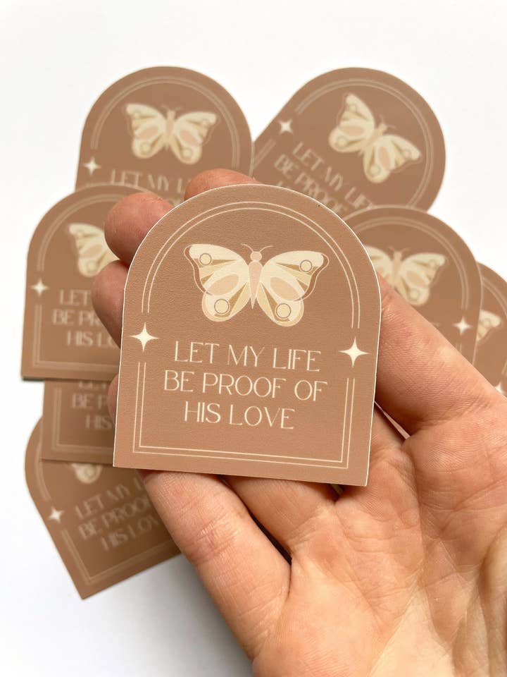 Adesivo Let My Life Be Proof | Adesivi Faith | Estetica per la vendita all'ingrosso da parte di Brianna Collins Designs