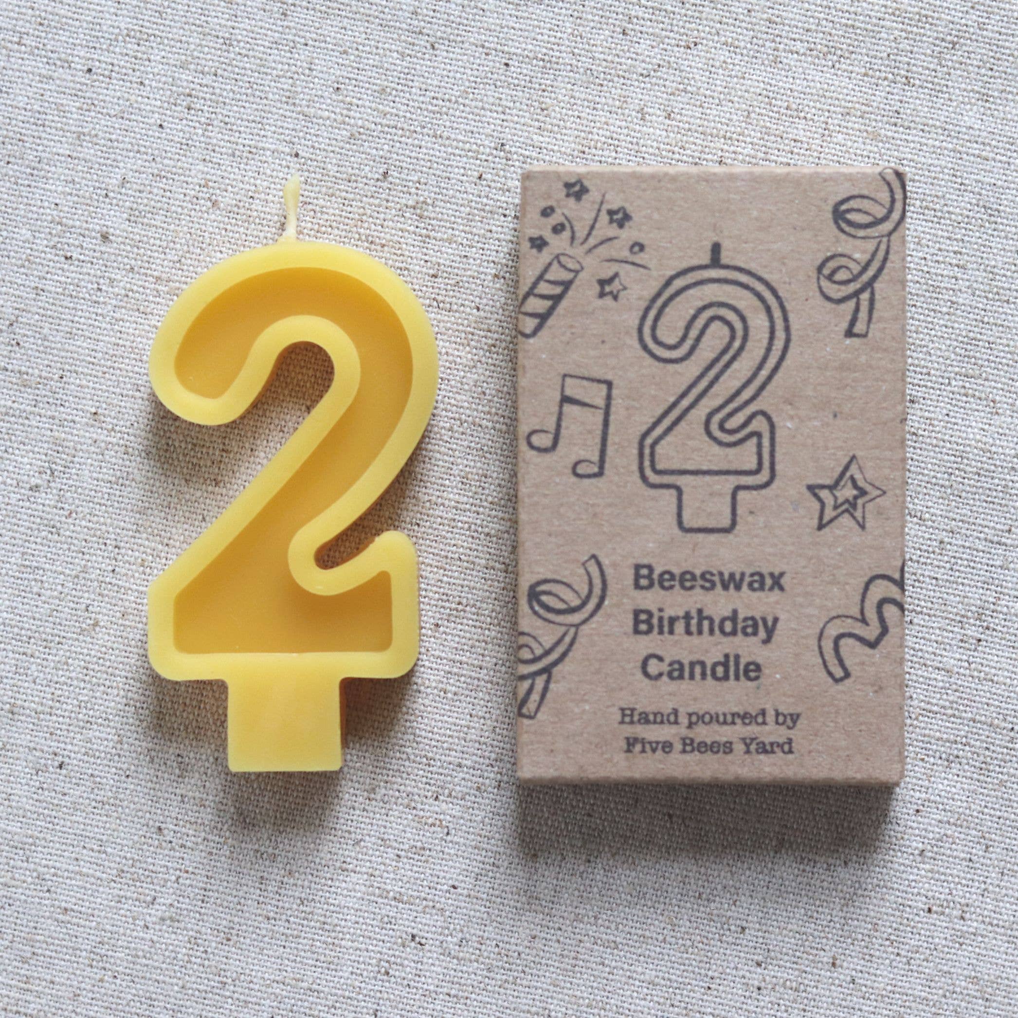Five Bees Yard – wholesale Tårtljus – Födelsedag ljus nummer | Bivax födelsedagstårta ljus3