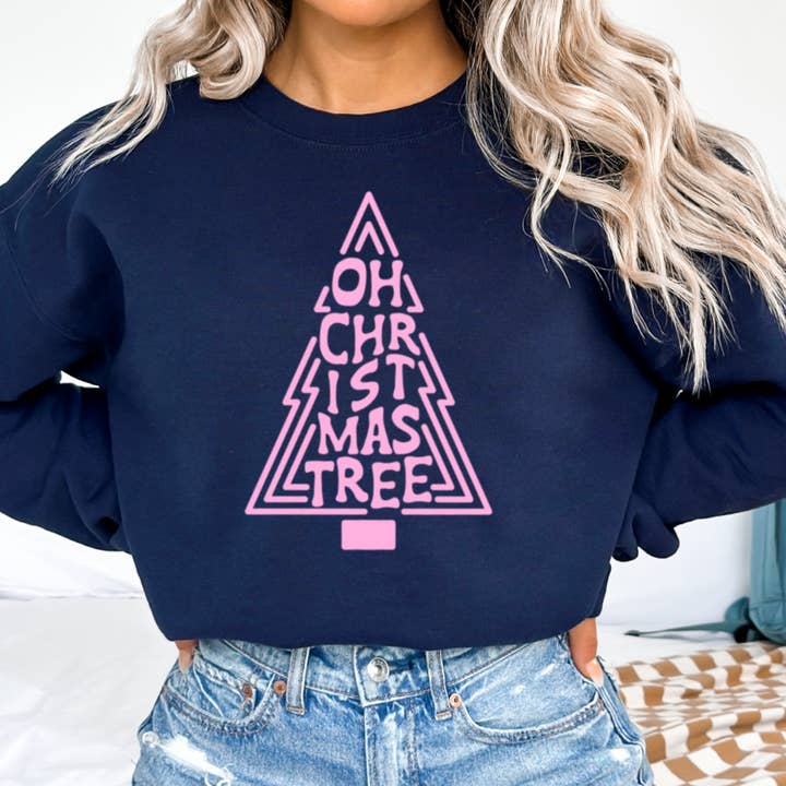Shoppe SHC - Wholesale Graphic Sweatshirt - Women's - Oh Christmas Tree Christmas 2025 Graphic Sweatshirt Women’s10