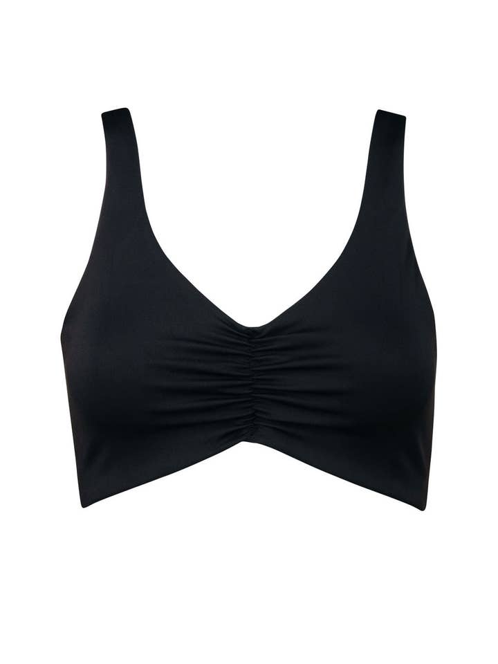 Play Sports Bra in Black for wholesale by Kitty and Vibe