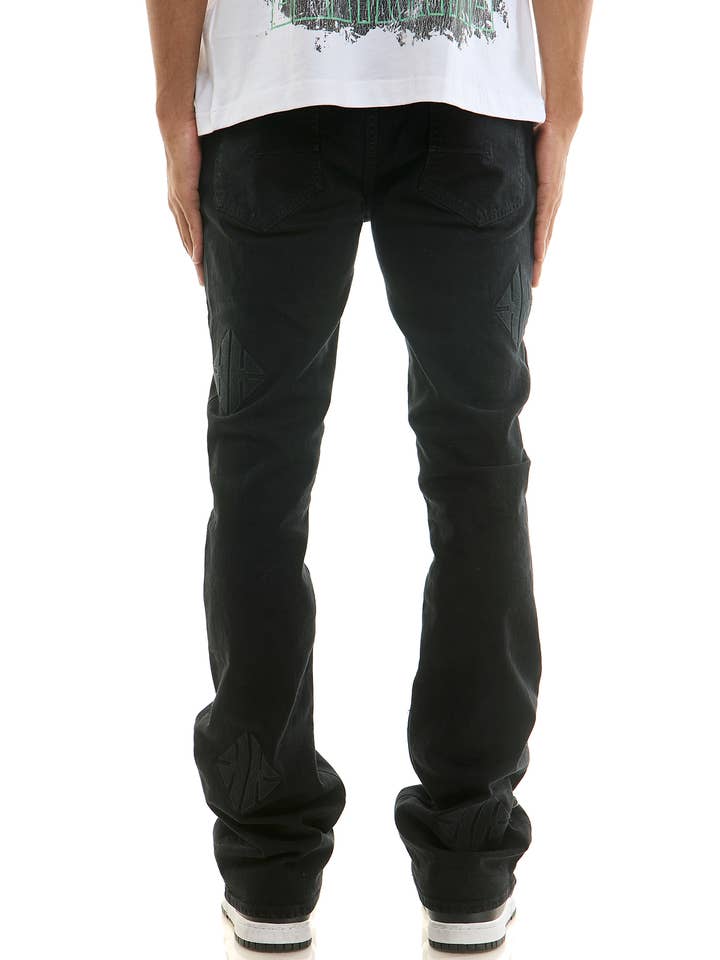 KDNK - Wholesale Jeans - Men's - EMBROIDERY FLARE JEANS2