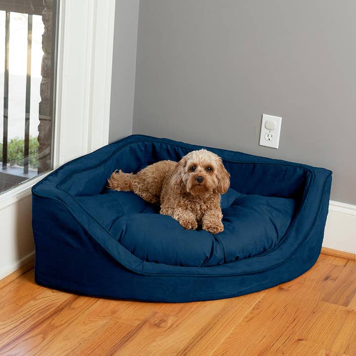 Snoozer - Wholesale Pet Bed - Dog - Luxury Overstuffed Corner Dog Bed with Microsuede