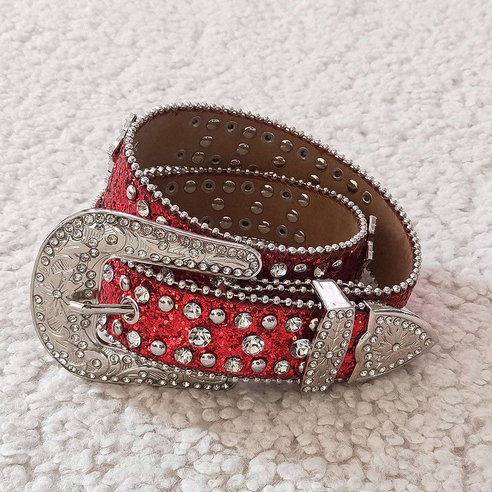Aier Wholesale - Wholesale Belt - Kids - Baby Girls Sparkle Rhinestone Belts1