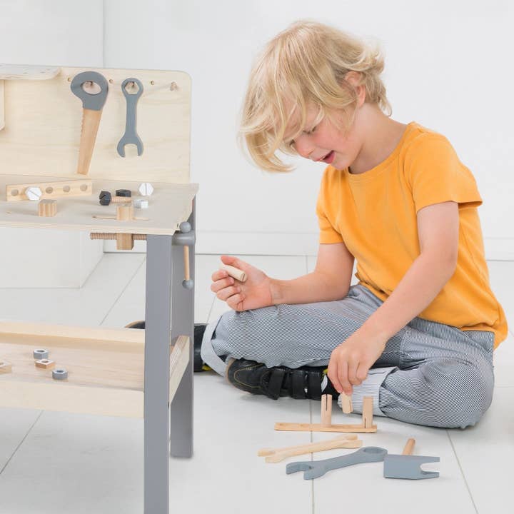 roba kids - Wholesale Wood Toy - Kids - ROBA workbench, large wooden workbench, incl. tool set1