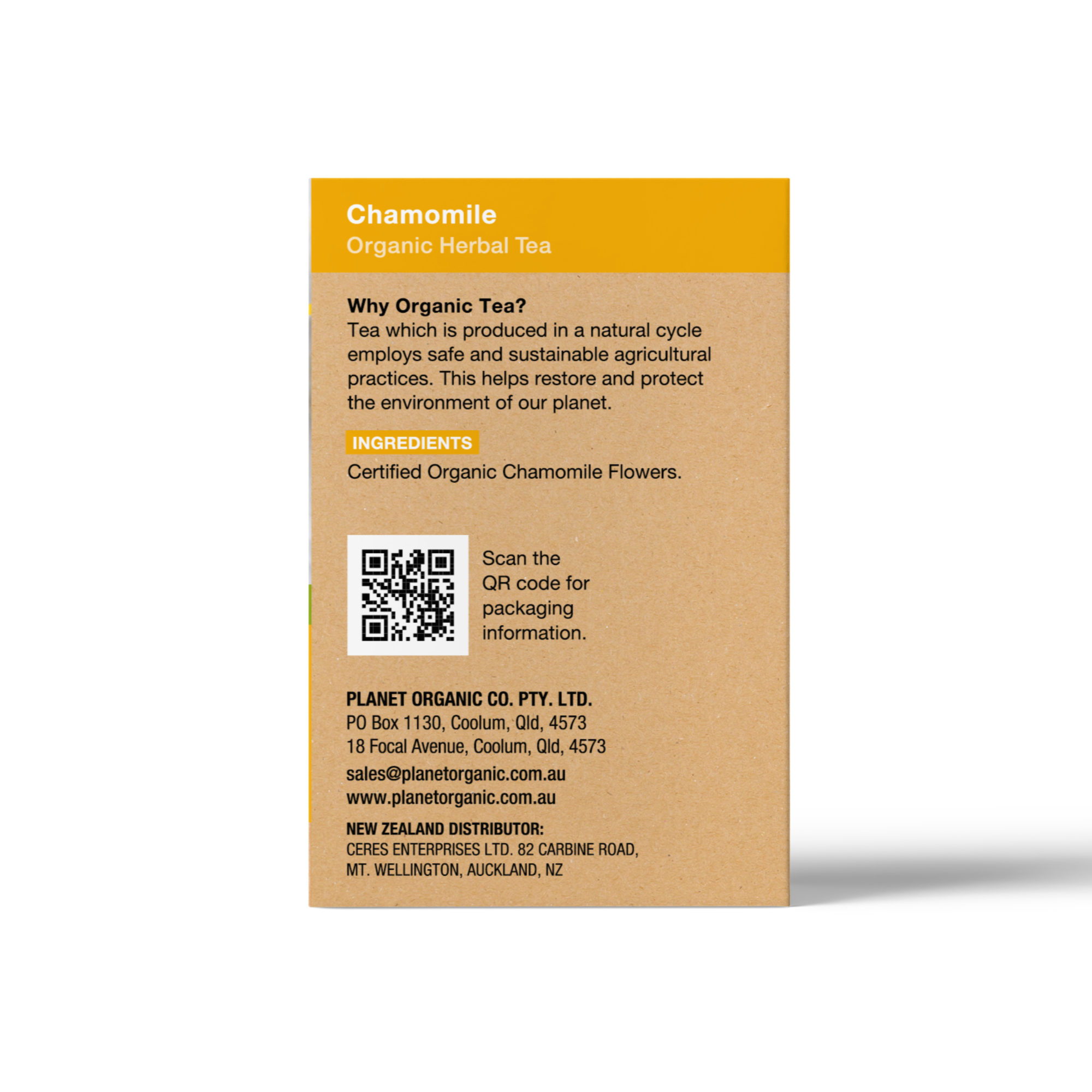 Planet Organic – wholesale Tepåsar – Kamille tepåsar5