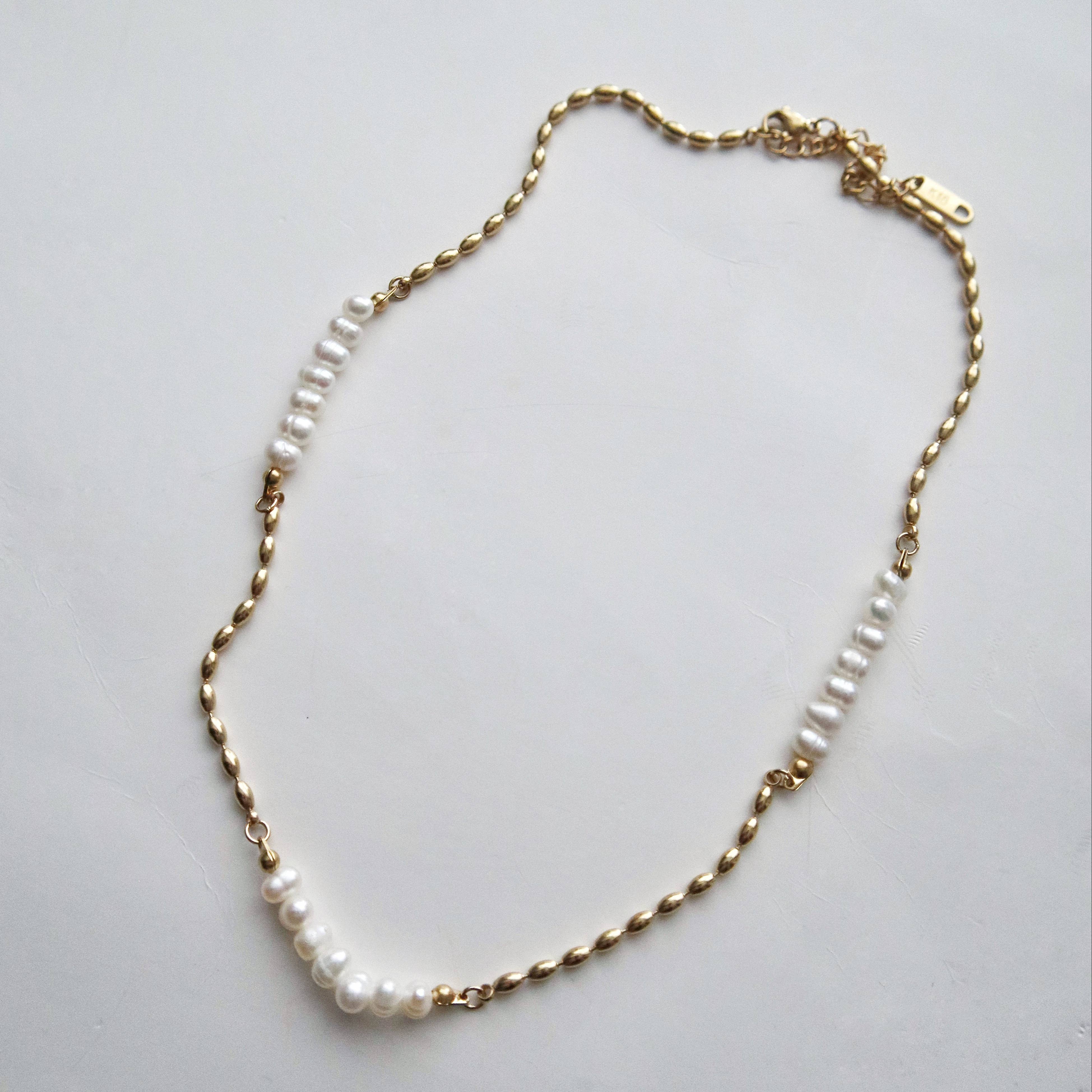 JESSA Jewelry - Wholesale Beaded/Pearl Necklace - Adeline Pearl Choker Necklace0
