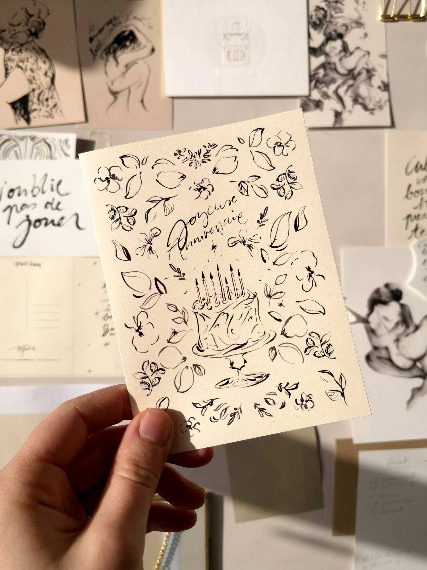 Tifalia - Wholesale Birthday Card - Flowery Birthday Card2