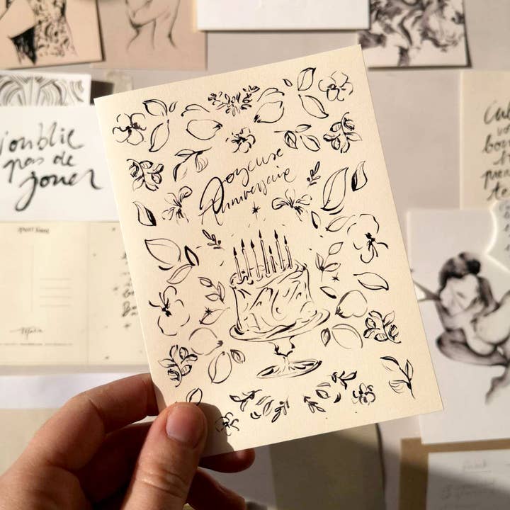 Tifalia - Wholesale Birthday Card - Flowery Birthday Card2