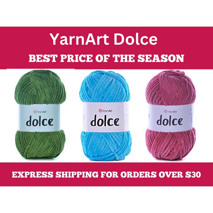 Craftsyarn - Wholesale Yarn - YarnArt Dolce, Velvet Yarn, Knitting and Amigurumi Yarn