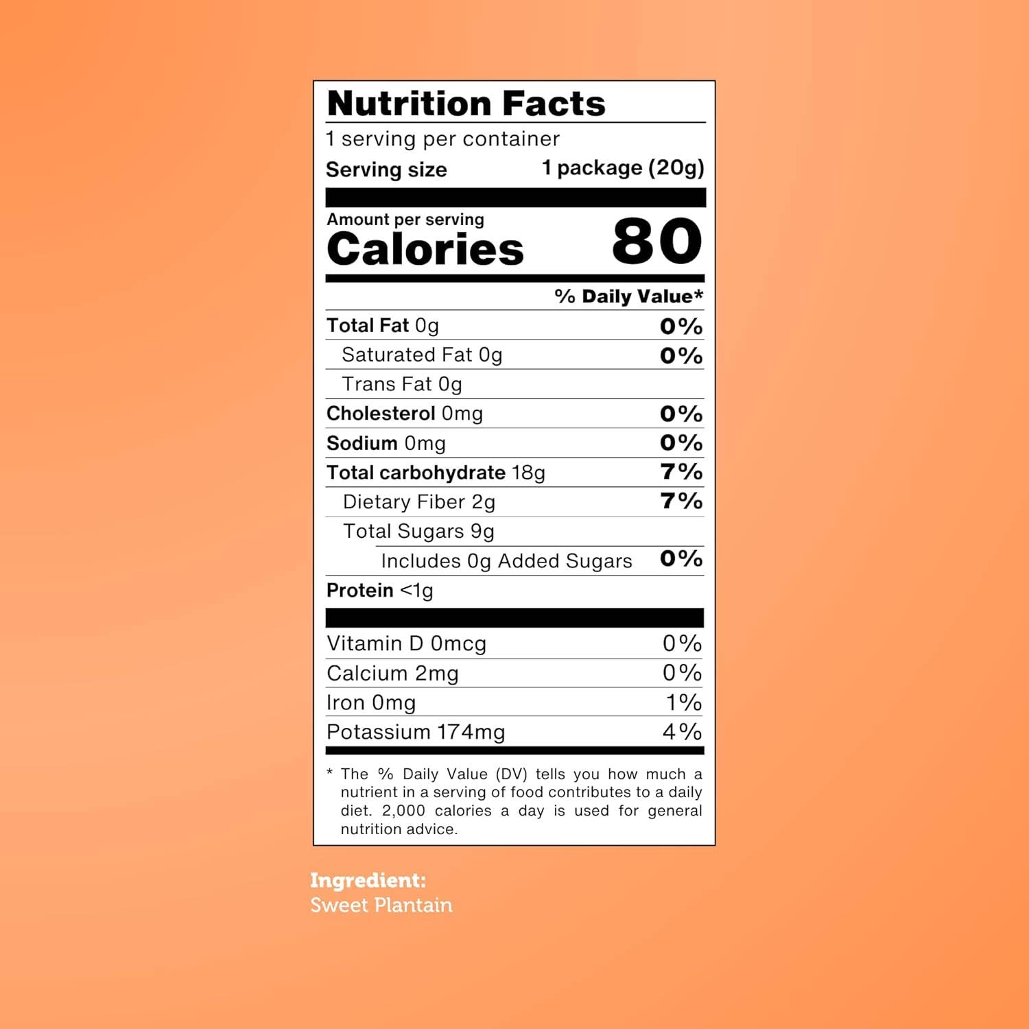 GOOD CHIPS by Paramo Snacks - Wholesale Chips - 12 count Baked Sweet Plantain Banana Chips - 0.7oz bags1