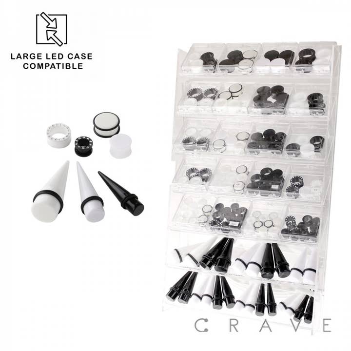 144PCS DE PLUGUES ACRÍLICOS VARIADOS PARA PAINEL DE MISTURA E COMBINAÇÃO por atacado de CRAVE