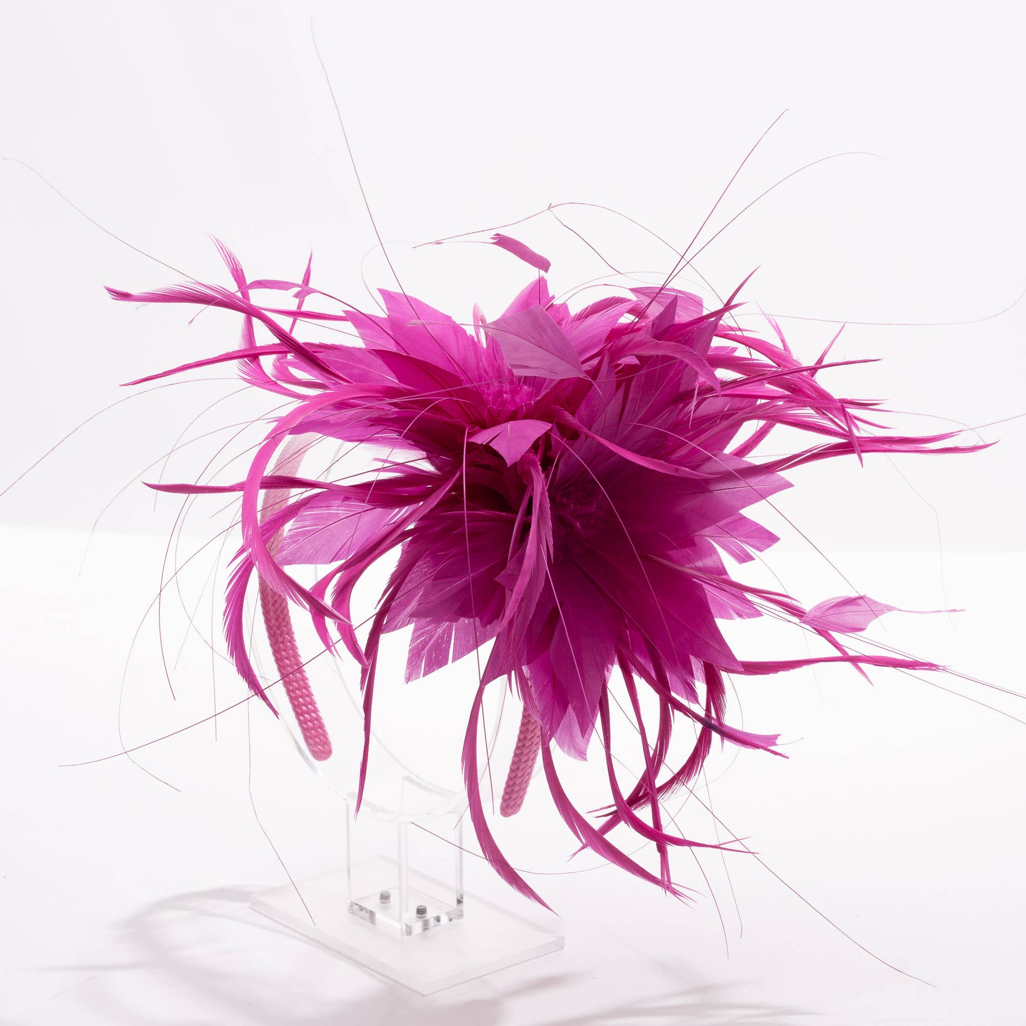 KaKyCo - Wholesale Fascinator Hat - Women's - 7" Double Feather Fascinator, Hair Accessories | 5911H2