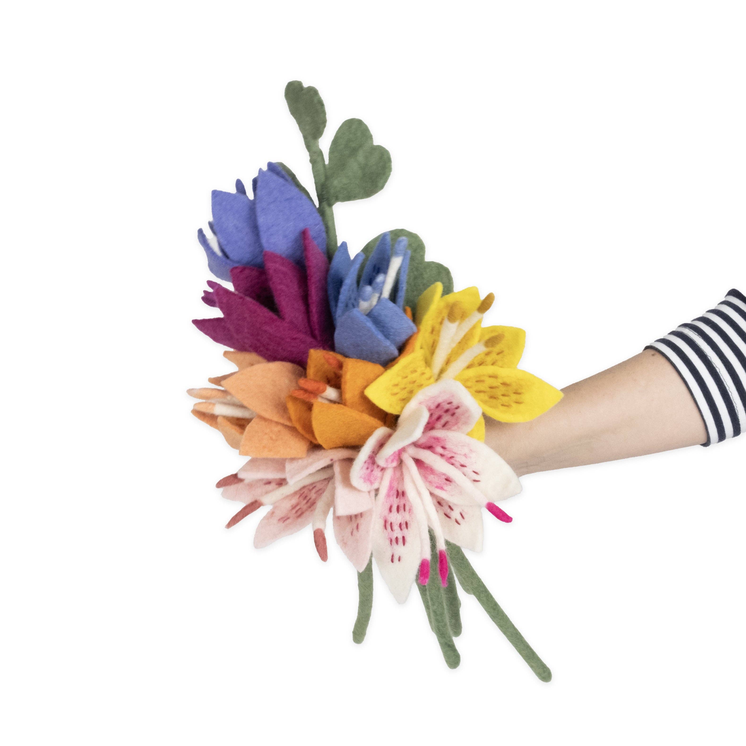 Global Goods Partners - Wholesale Artificial Flowers - Felt Stargazer Lily Flower13