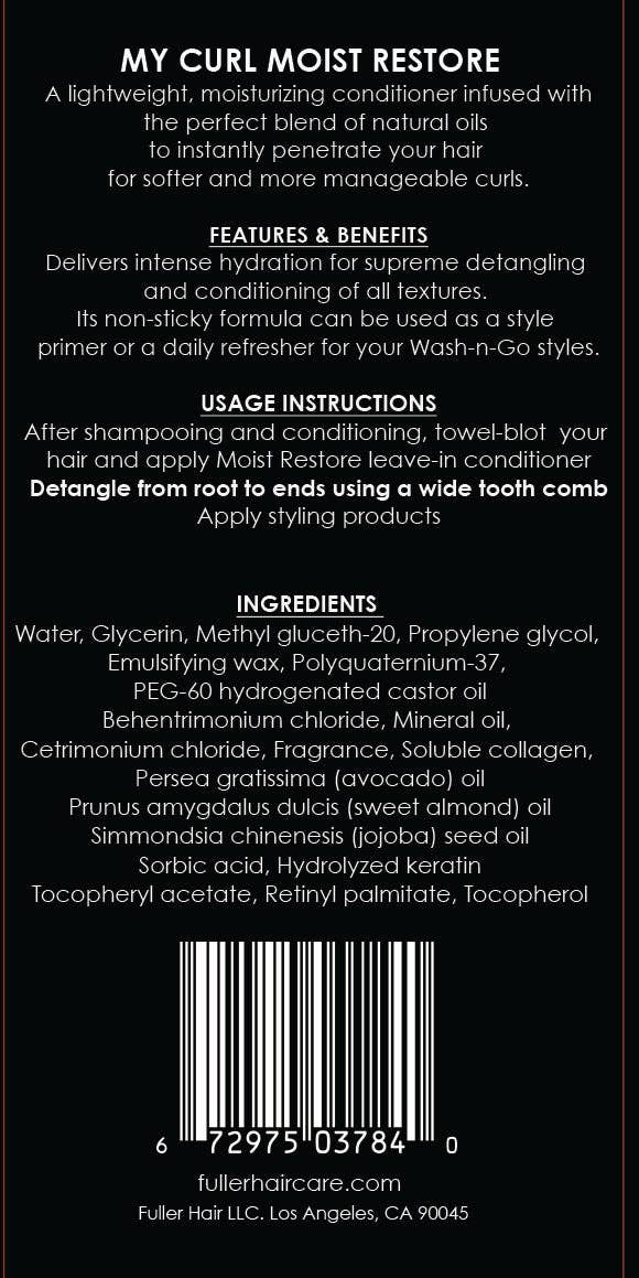 My Curl products - Wholesale Hair Leave-In Conditioner - MOIST RESTORE LEAVE IN CONDITIONER3