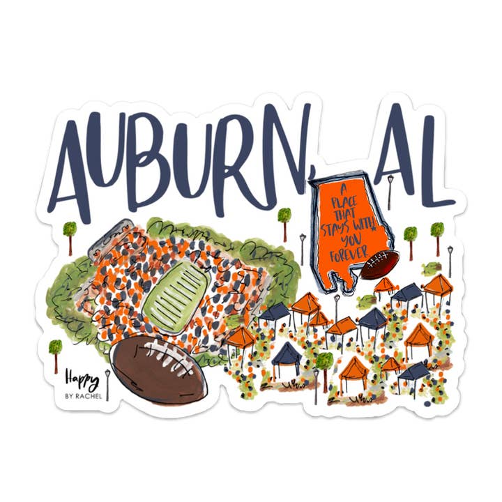 Happy By Rachel, LLC - Wholesale Magnet - Auburn, AL Magnet-NEW!