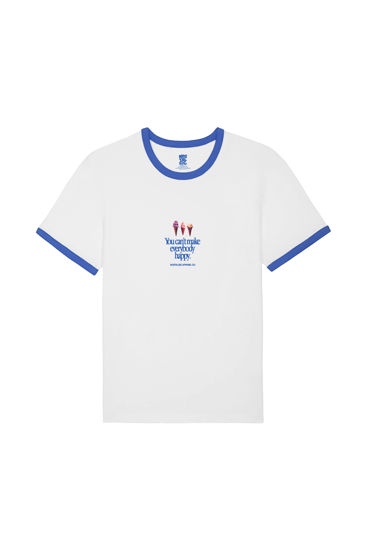 Nostalgic Apparel - Wholesale Screen Printed T-Shirt - Unisex - You Are Not an Ice Cream | Ringer Tee7