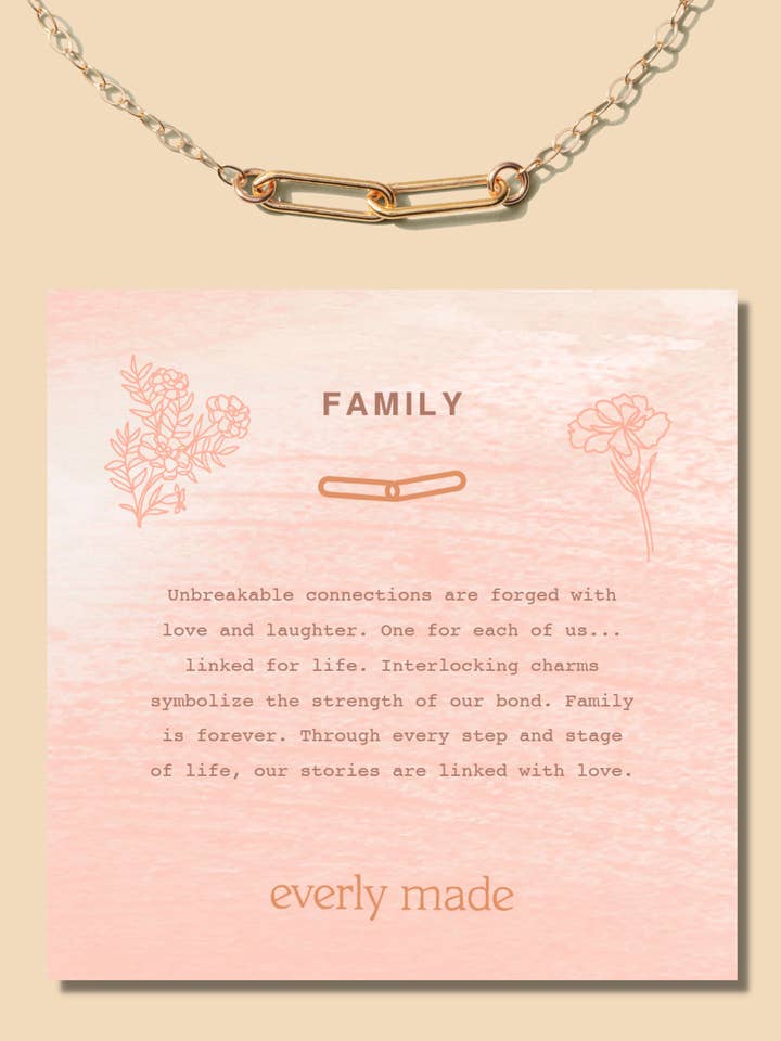 Forbundet halskæde • Familie for engroshandel hos Everly Made