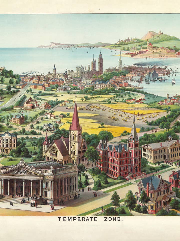 Postcard Temperature Zone (230621) for wholesale by The Knowledge of Things by Catch Publishing