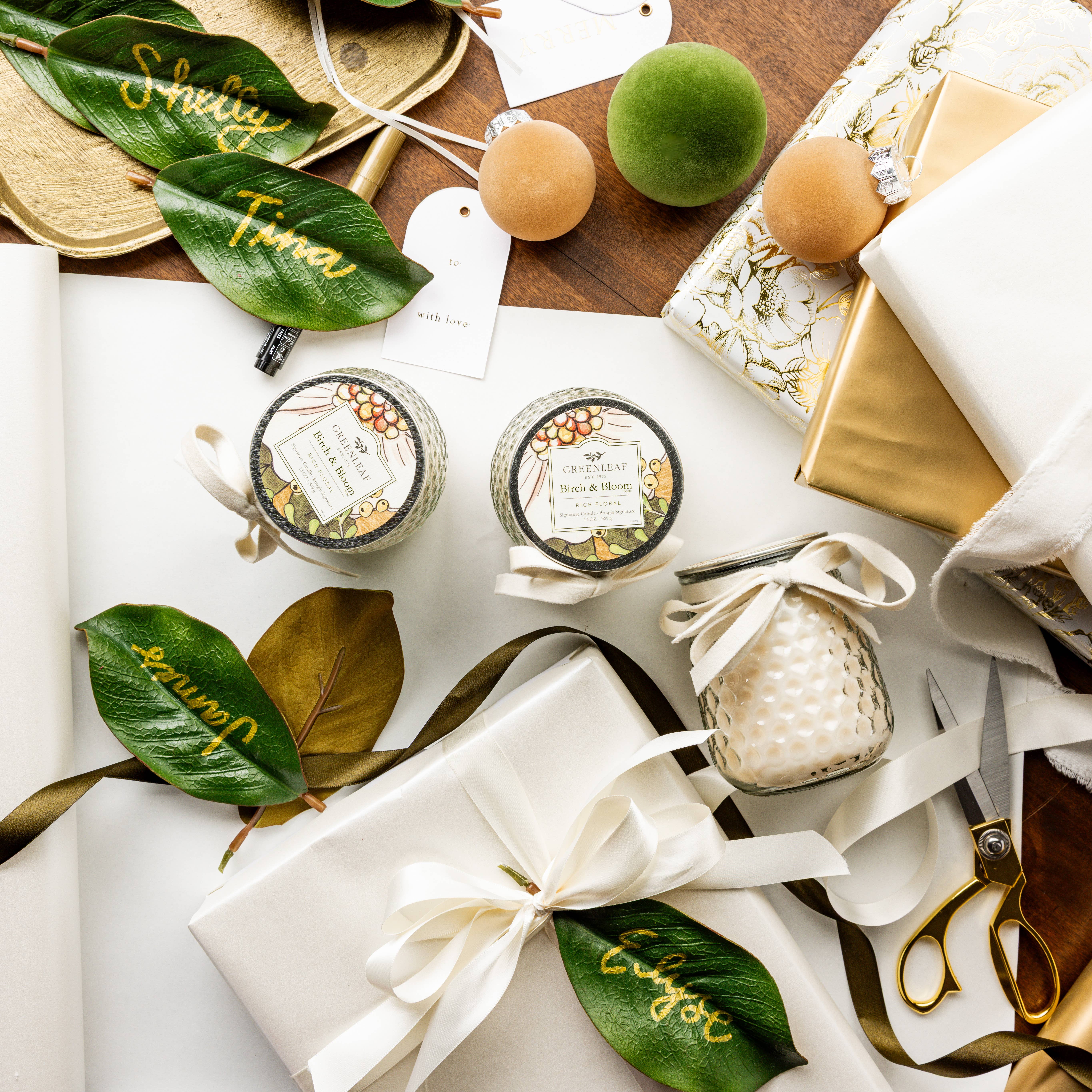 Greenleaf Gifts - Wholesale Jar/Filled Candle - Birch & Bloom Signature Candle 4pk2