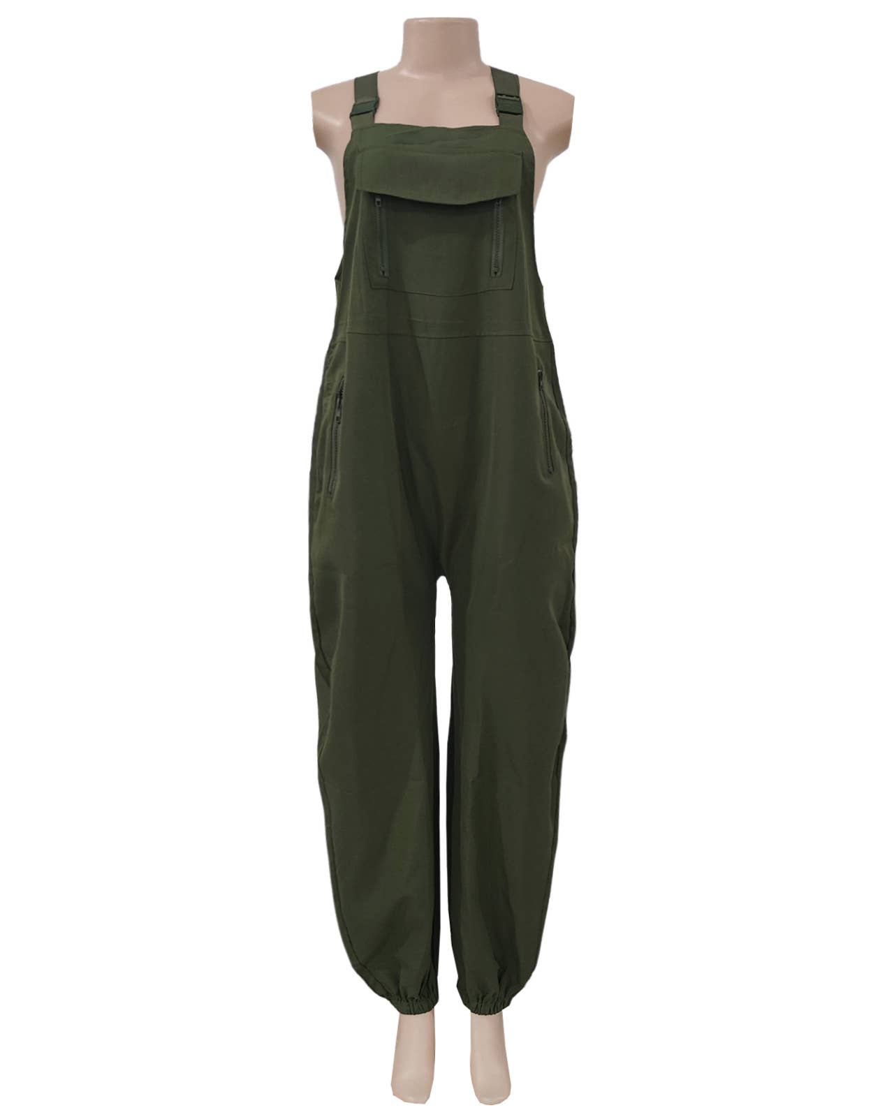 HIDDENBRAND - Wholesale Jumpsuit - Women's - Cargo Bib Chic Casual Legging Jumpsuit6